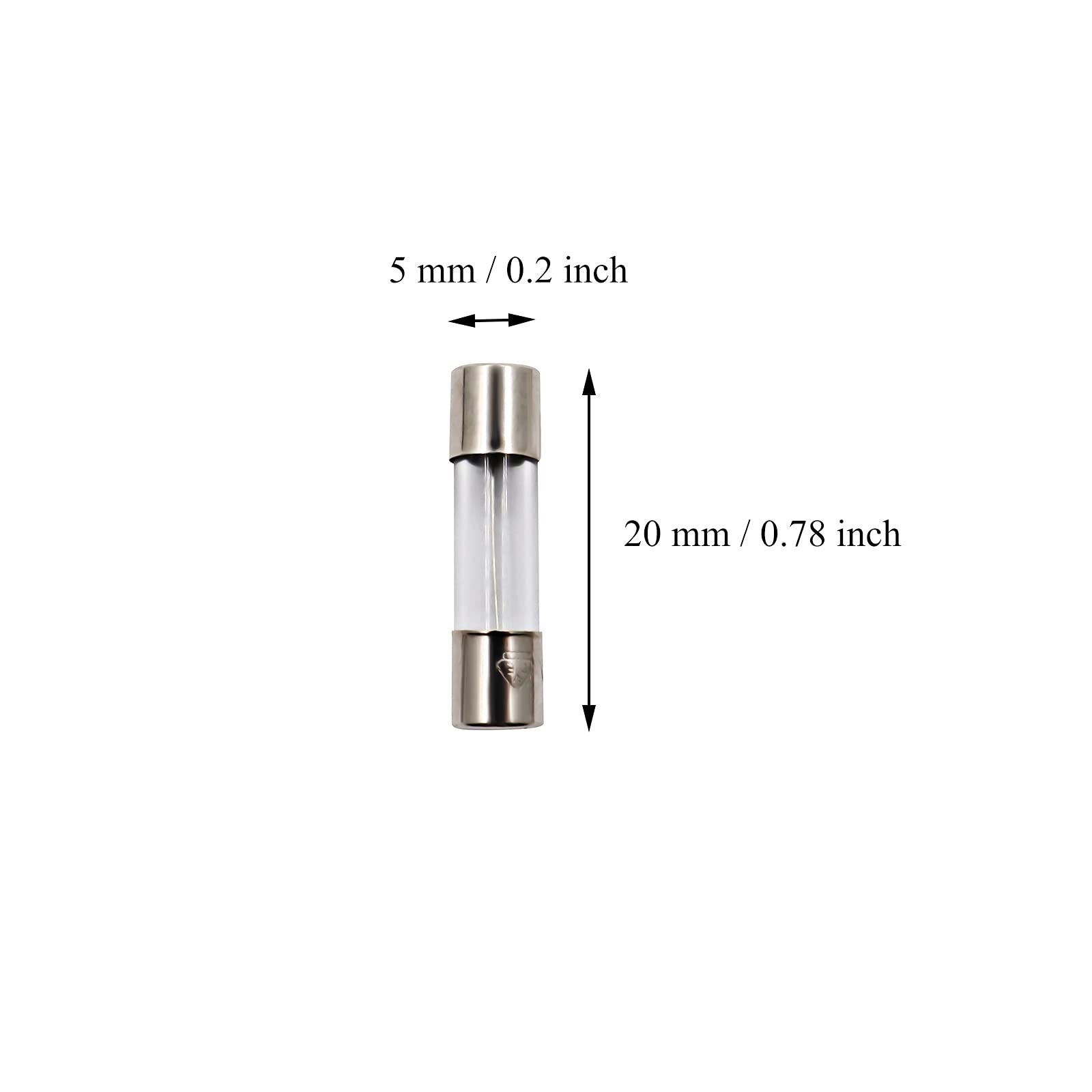 COOLOOdirect 10 Pack F1AL Fast-Blow Fuse 1A 1amp 125V Glass